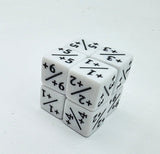 White +1/+1 Magic Counters Plastic Dice Foam Brain Games