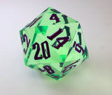 55mm Titan D20 - Sharp Edge Royal Scepter Plastic Dice Foam Brain Games