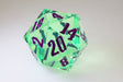 55mm Titan D20 - Sharp Edge Royal Scepter Plastic Dice Foam Brain Games