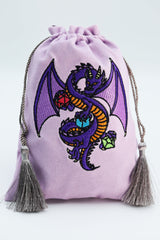 Dice Bag - Purple Dragon Dice Bag Foam Brain Games