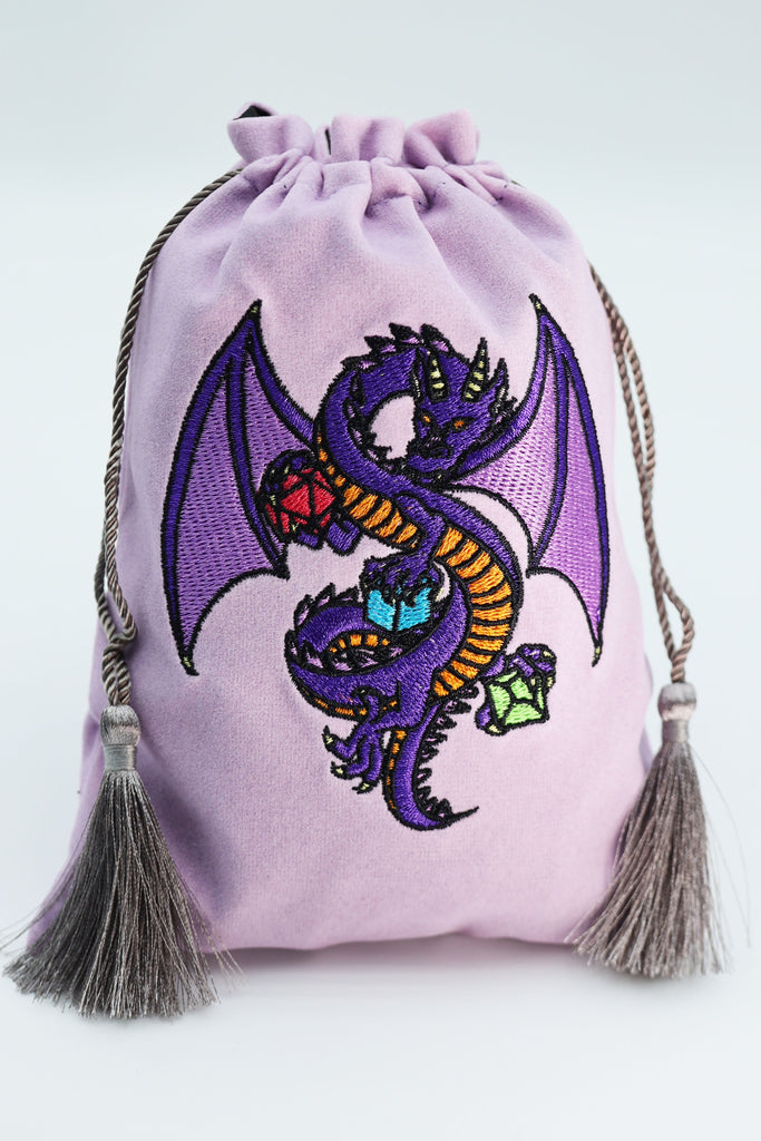 Dice Bag - Purple Dragon Dice Bag Foam Brain Games