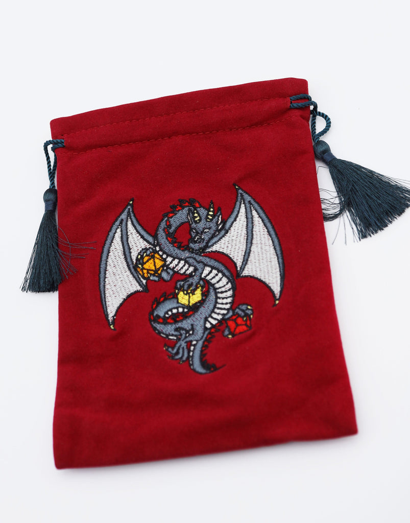 Dice Bag - Black Dragon Dice Bag Foam Brain Games