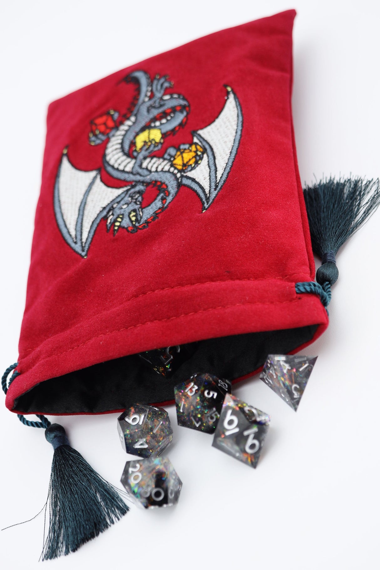 Dice Bag - Black Dragon Dice Bag Foam Brain Games