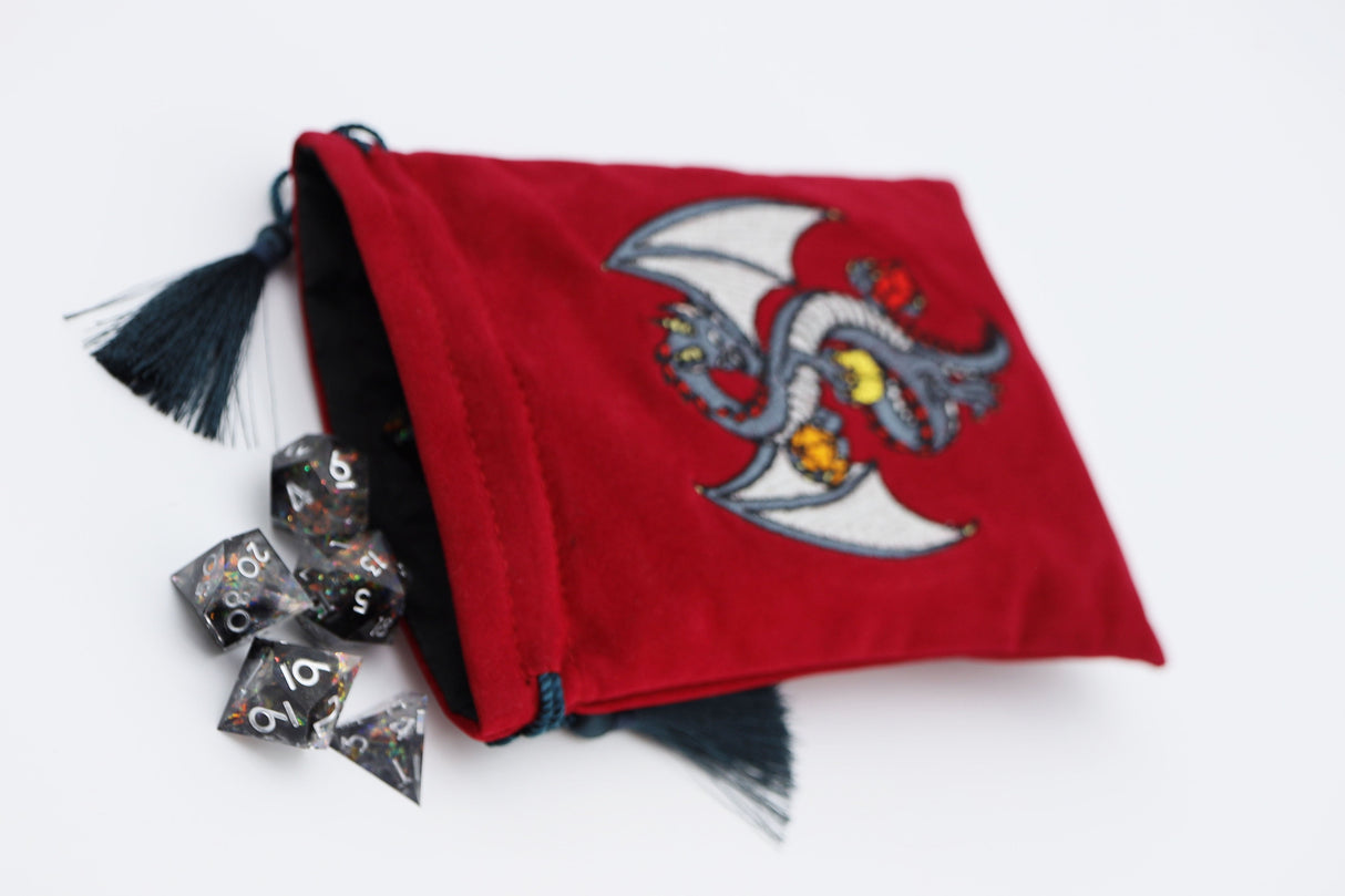 Dice Bag - Black Dragon Dice Bag Foam Brain Games