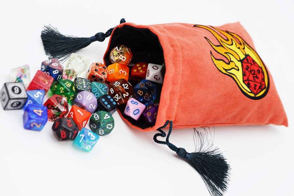 Dice Bag - Dice Fire Ball Dice Bag Foam Brain Games