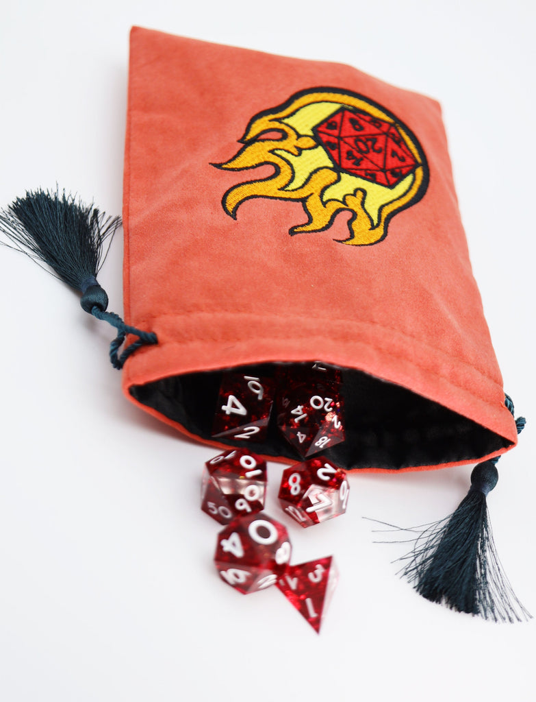 Dice Bag - Dice Fire Ball Dice Bag Foam Brain Games