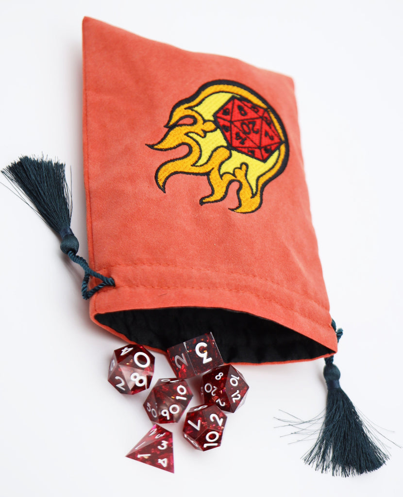 Dice Bag - Dice Fire Ball Dice Bag Foam Brain Games