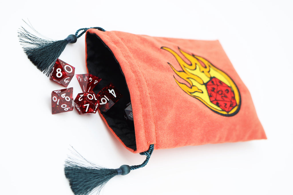 Dice Bag - Dice Fire Ball Dice Bag Foam Brain Games