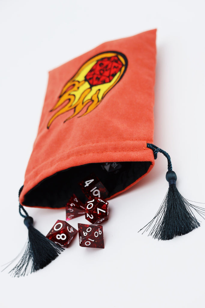 Dice Bag - Dice Fire Ball Dice Bag Foam Brain Games