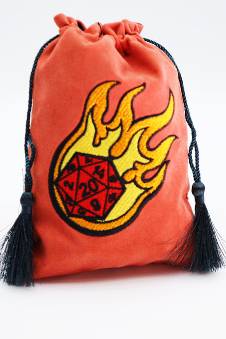 Dice Bag - Dice Fire Ball Dice Bag Foam Brain Games