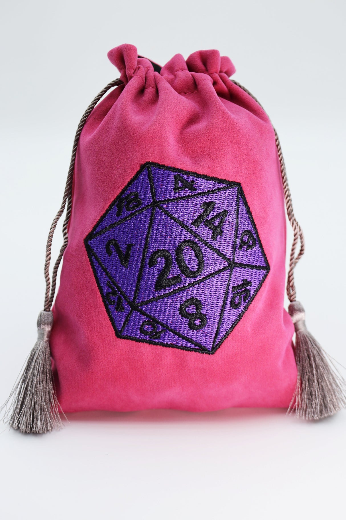 Dice Bag - Purple D20 Dice Bag Foam Brain Games