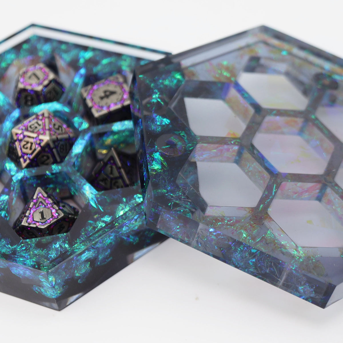 Sharp Edge Resin Dice Vault - Galactic Dreams – Foam Brain Wholesale