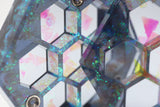 Sharp Edge Resin Dice Vault - Galactic Dreams Dice Box Foam Brain Games