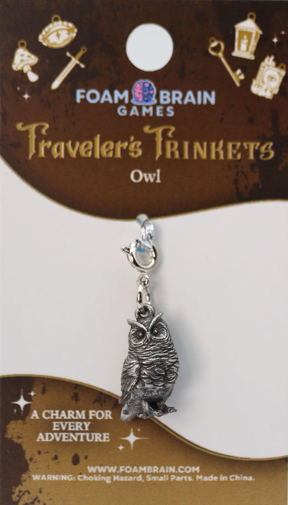 Traveler's Trinkets: Owl Charm Jewelry Foam Brain Games