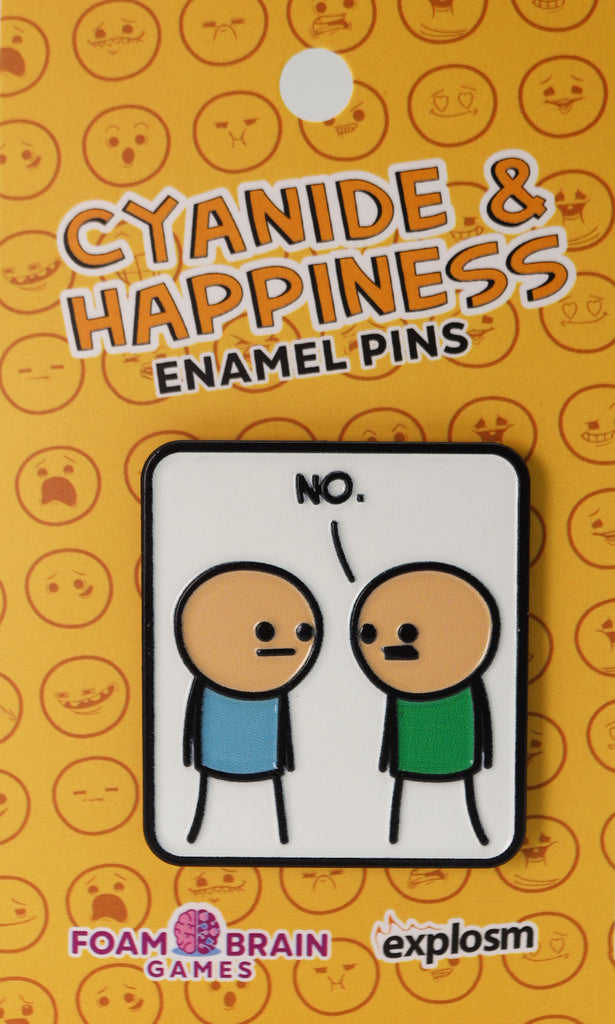 Cyanide & Happiness Pin Series 1: No Enamel Pin Foam Brain Games