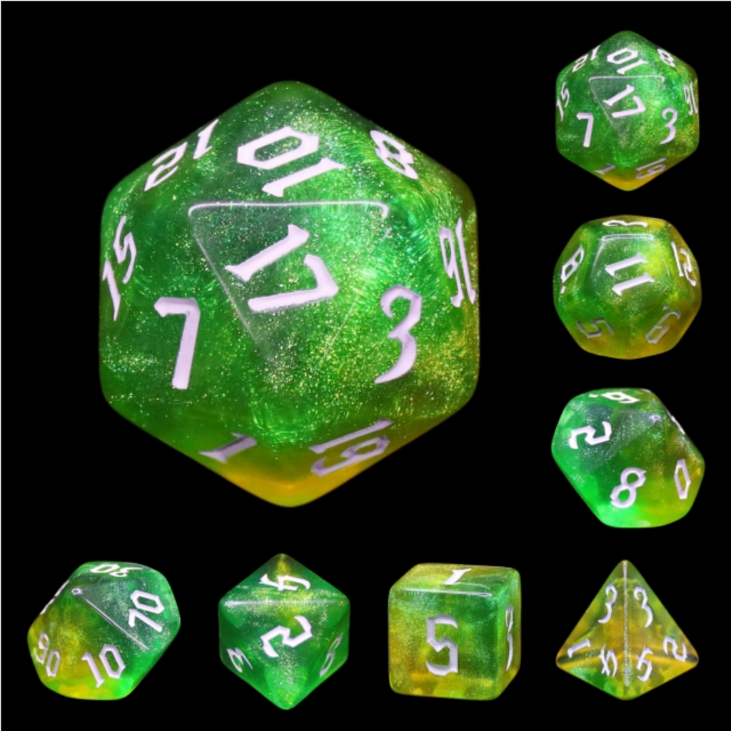 Fairy Tinker RPG Dice Set Plastic Dice Foam Brain Games