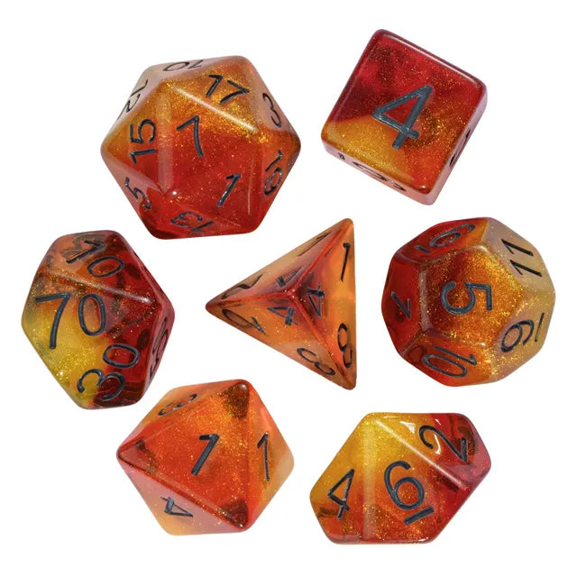 Fiery Sweets RPG Dice Set Plastic Dice Foam Brain Games