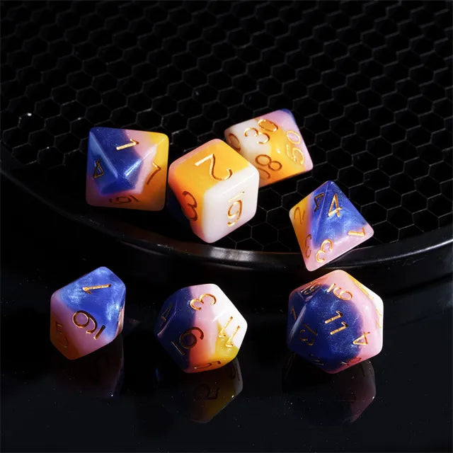 Fruit Taffy RPG Dice Set Plastic Dice Foam Brain Games