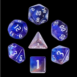 Glimmer Night RPG Dice Set Plastic Dice Foam Brain Games