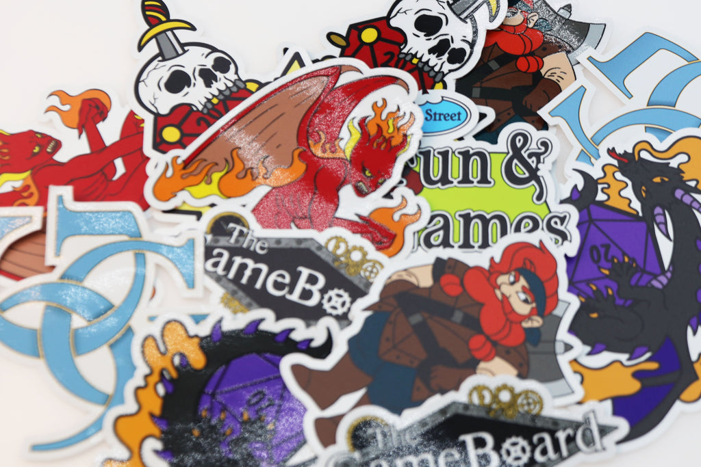 Die Cut Sticker Stickers Foam Brain Games - Custom Production Services