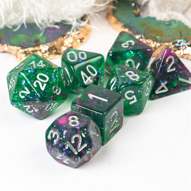 Glow Stick RPG Dice Set Plastic Dice Foam Brain Games