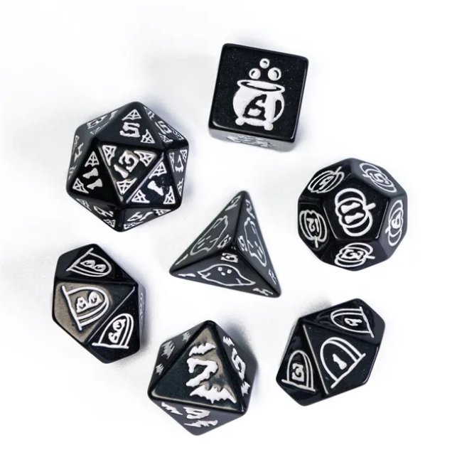 Graveyard Smash RPG Dice Set Plastic Dice Foam Brain Games