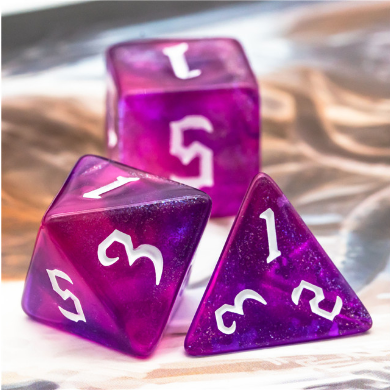 Gravity Elemental RPG Dice Set Plastic Dice Foam Brain Games