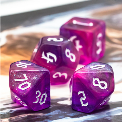 Gravity Elemental RPG Dice Set Plastic Dice Foam Brain Games