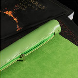 Green Roll Up Leatherette Dice Mat Dice Box Foam Brain Games