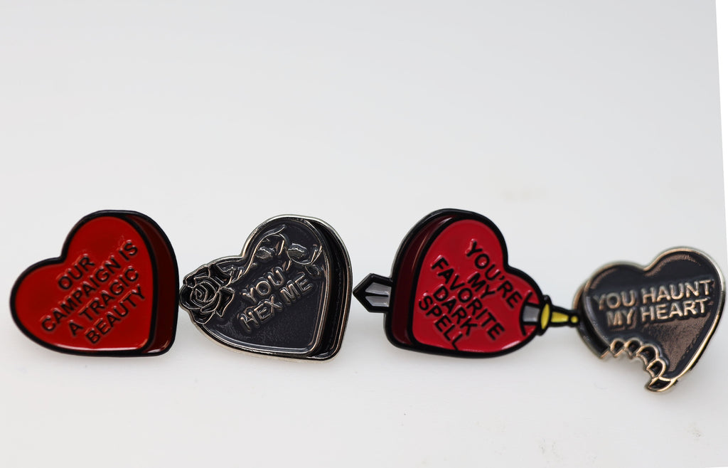 Mystery Loot: Grim Hearts Complete Set ** NOT A MYSTERY PRODUCT ** Plastic Dice Foam Brain Games