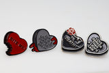 Mystery Loot: Grim Hearts Complete Set ** NOT A MYSTERY PRODUCT ** Plastic Dice Foam Brain Games