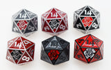 Mystery Loot: Grim Hearts Complete Set ** NOT A MYSTERY PRODUCT ** Plastic Dice Foam Brain Games