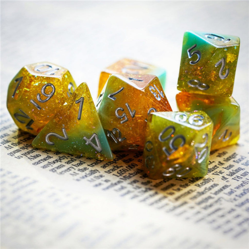 Hobbit House RPG Dice Set Plastic Dice Foam Brain Games