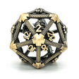 Hollow Dragon Keep D20 - Bronze Metal Dice Foam Brain Games