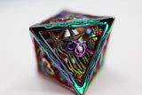 Seascape: Burnt Opal - Hollow Metal RPG Dice Set Metal Dice Foam Brain Games