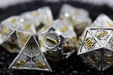 Crossed Swords: Holy Sword - Metal RPG Dice Set Metal Dice Foam Brain Games