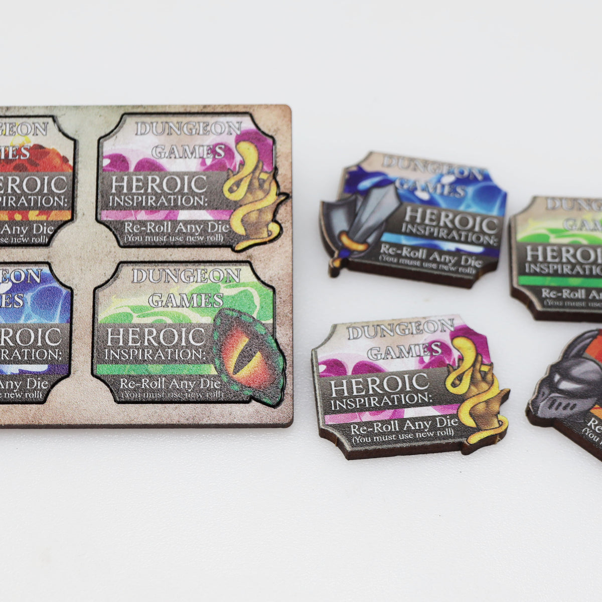 Mini Tokens Heroic Inspiration Token Mini Sheet (30 Tokens) – Foam Brain Wholesale
