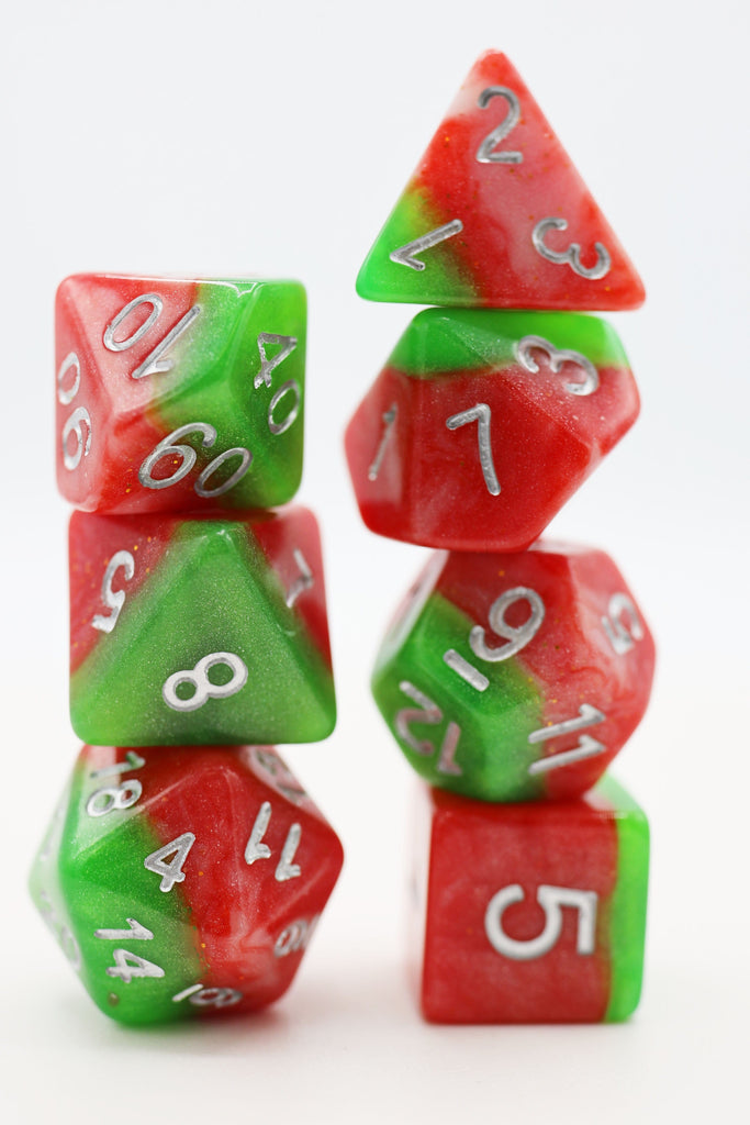 Italian Ice RPG Dice Set Plastic Dice Foam Brain Games