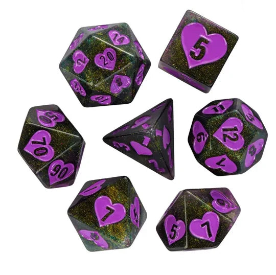 Jealous Love RPG Dice Set Plastic Dice Foam Brain Games