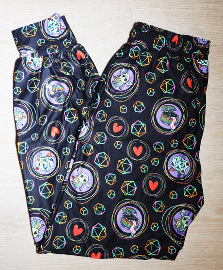 Pride Joggers Rainbow - SIZE: S/M (small/medium) Leggings & Joggers Foam Brain Games