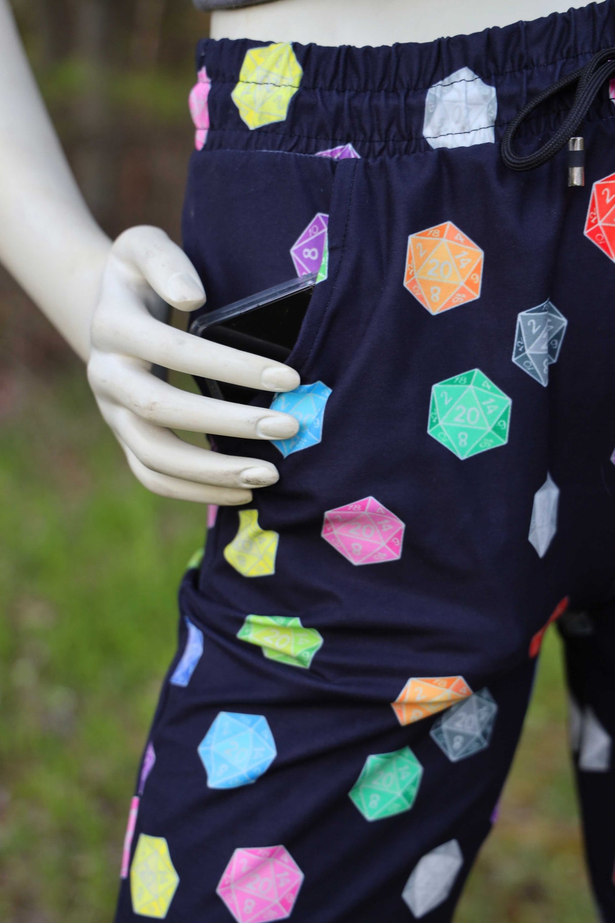 D20  Joggers - SIZE: S/M (small/medium) Leggings & Joggers Foam Brain Games