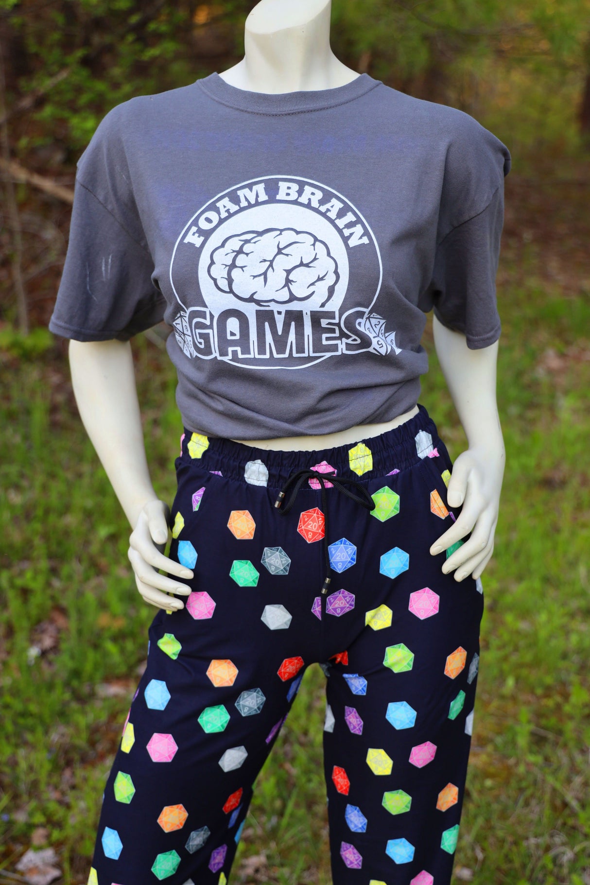 D20  Joggers - SIZE: L/XL (Large/XLarge) Leggings & Joggers Foam Brain Games