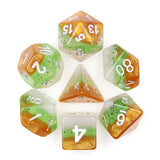 Kiwi Fruit RPG Dice Set Plastic Dice Foam Brain Games