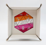 Pride D20 Snap Tray: Lesbian Dice Tray Foam Brain Games