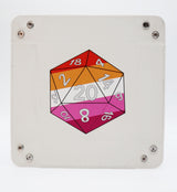 Pride D20 Snap Tray: Lesbian Dice Tray Foam Brain Games
