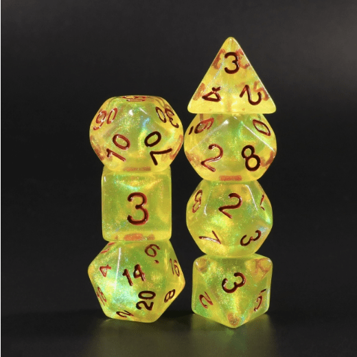 Limelight RPG Dice Set Plastic Dice Foam Brain Games