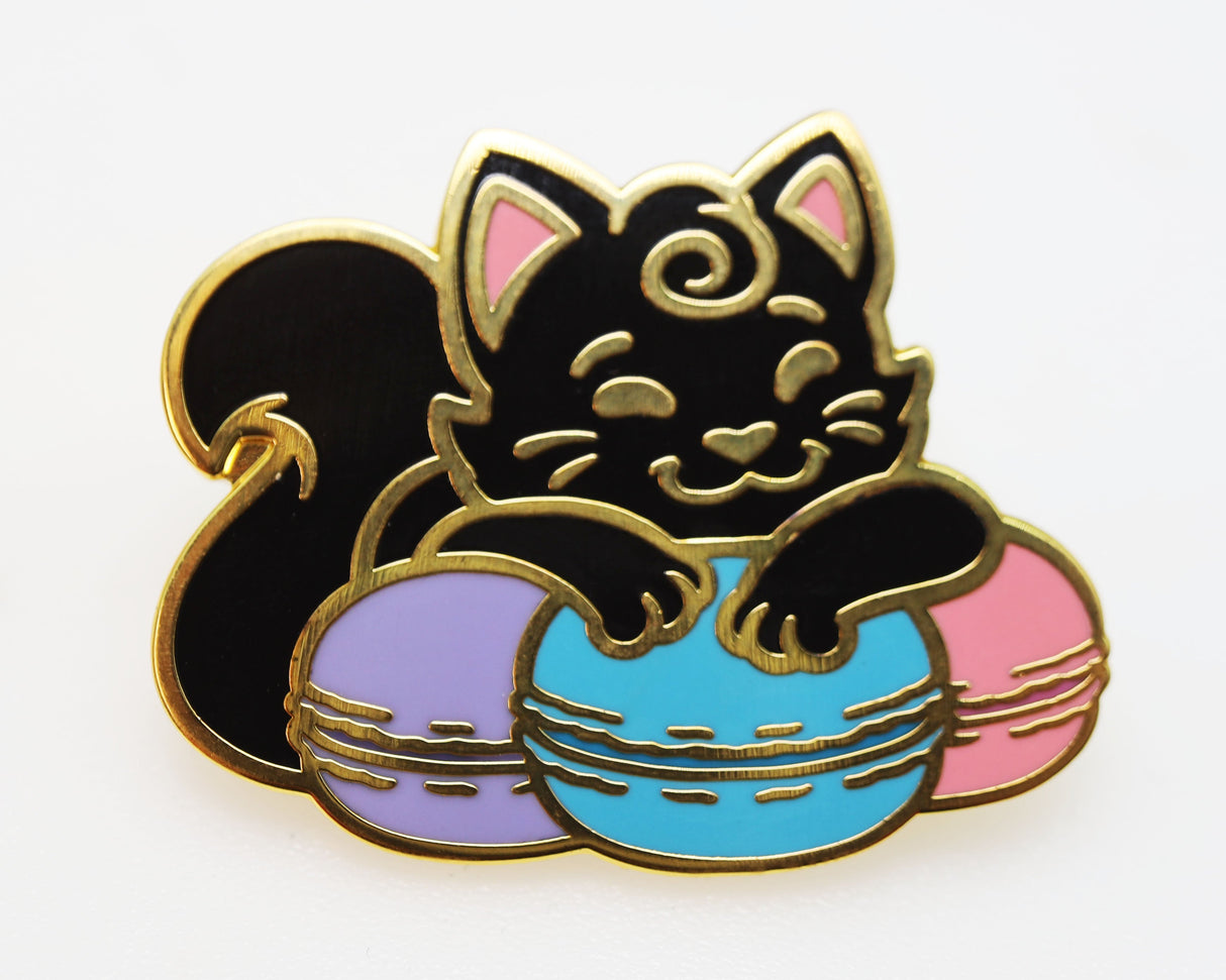 Pastry Pets: Macaron Cat - Pin & RPG Dice Set Plastic Dice & Pin Set Foam Brain Games