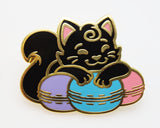 Pastry Pets: Macaron Cat - Pin & RPG Dice Set Plastic Dice & Pin Set Foam Brain Games