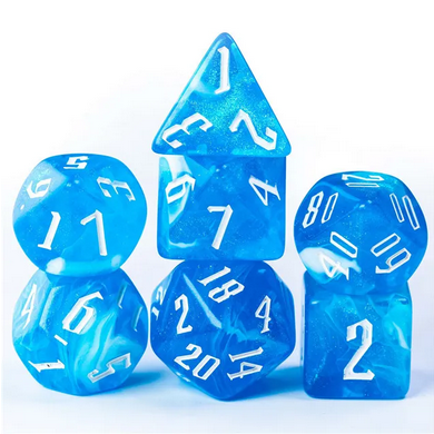 Magician's Tide Pool RPG Dice Set Plastic Dice Foam Brain Games