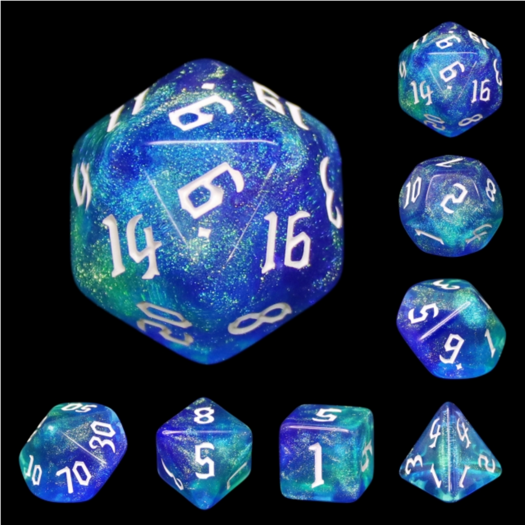 Meteor Storms RPG Dice Set Plastic Dice Foam Brain Games